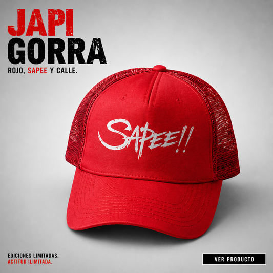 NUEVO: GORRA ROJA SAPEE