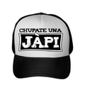 GORRA OFICIAL CHUPATE UNA JAPI EN NEGRO