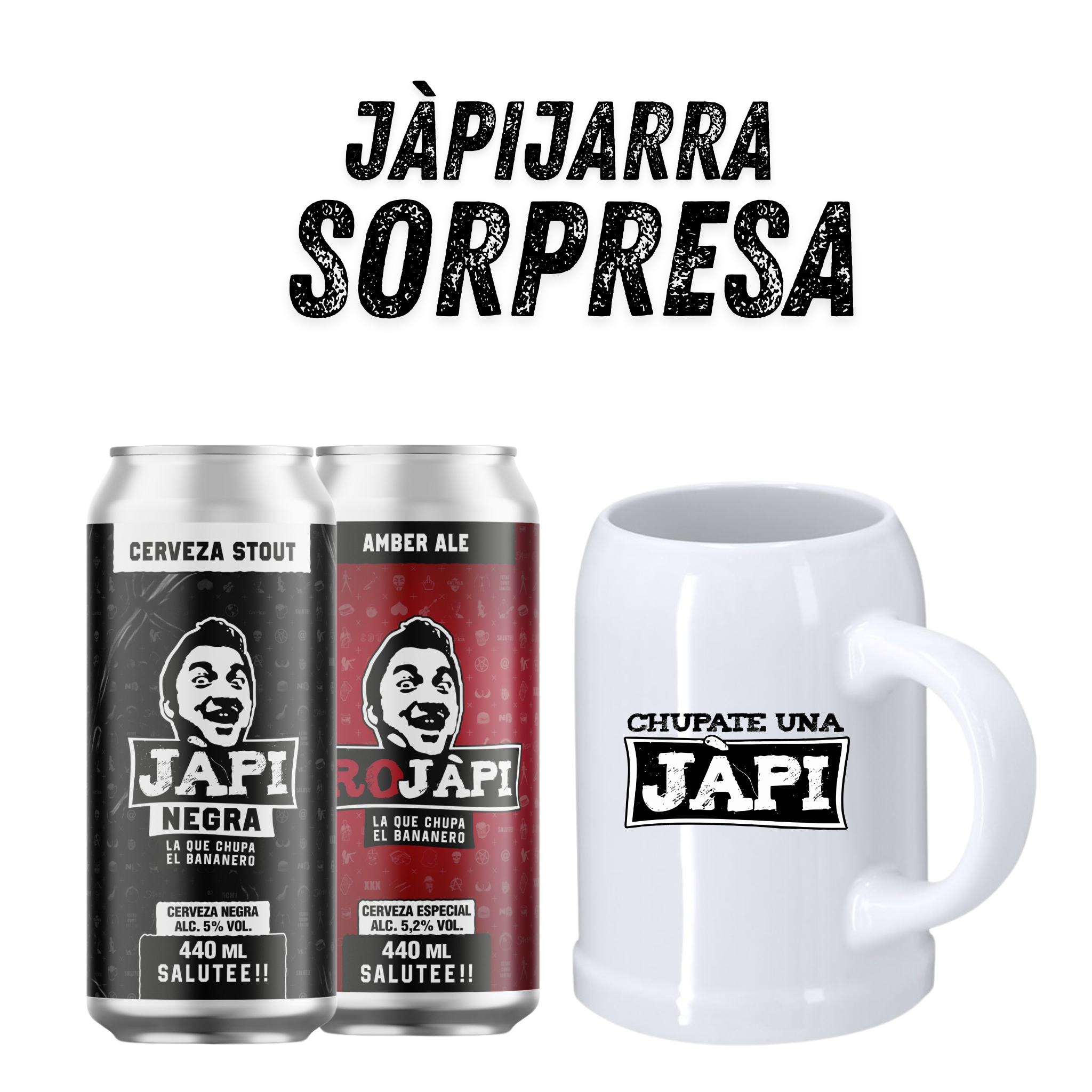 JÀPI JARRA SORPRESA – ELIGE TU JARRA Y RECIBE DOS BIRRAS SORPRESA