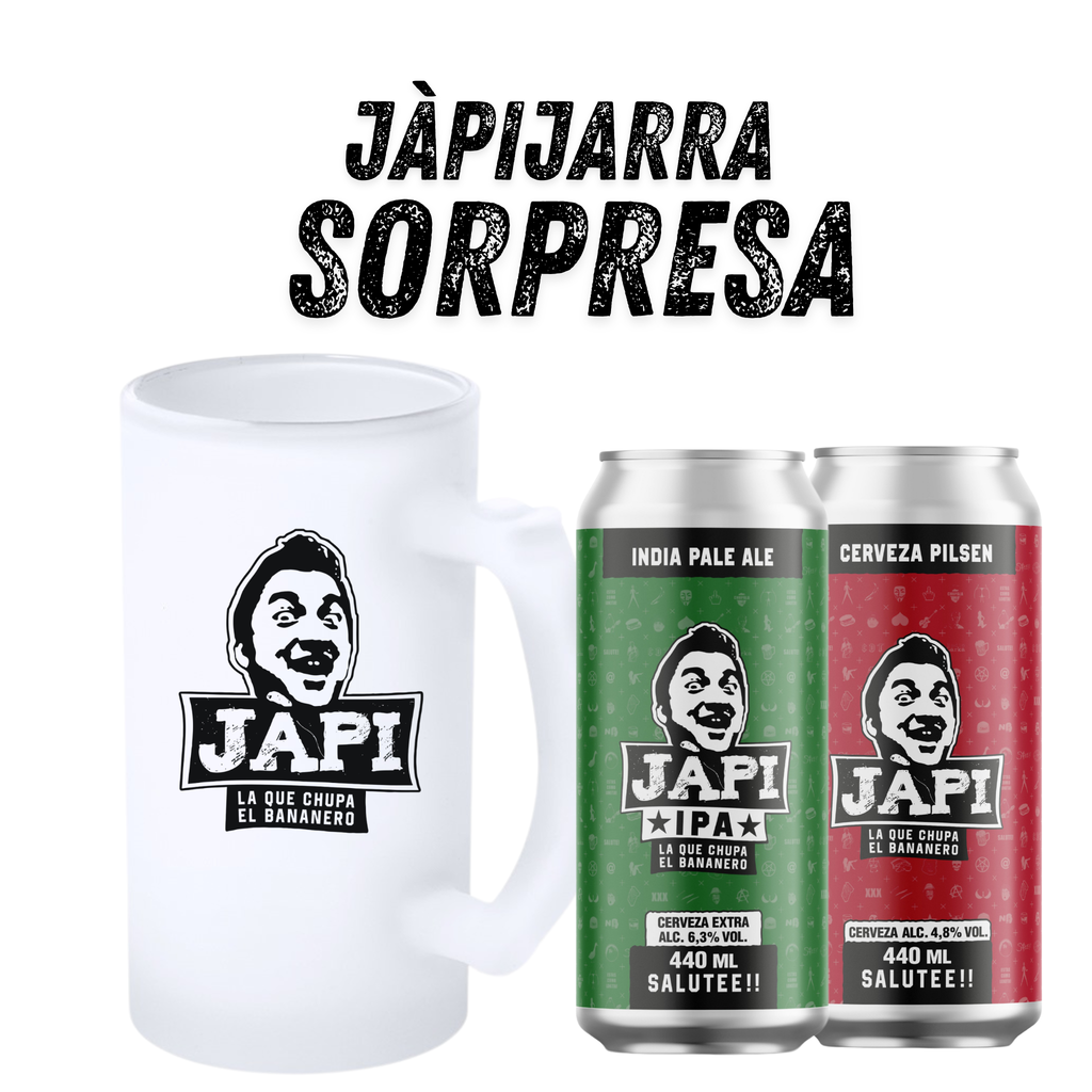 JÀPI JARRA SORPRESA – ELIGE TU JARRA Y RECIBE DOS BIRRAS SORPRESA