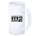 JARRA OFICIAL CHUPATE UNA JAPI – Vidrio Esmerilado 500 ml . EDICIÓN LIMITADA