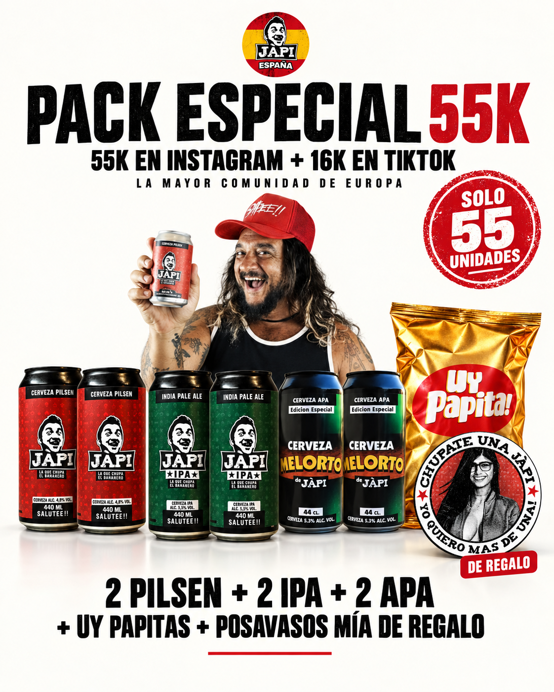 PACK ESPECIAL 55K - SOLO 55 UNIDADES